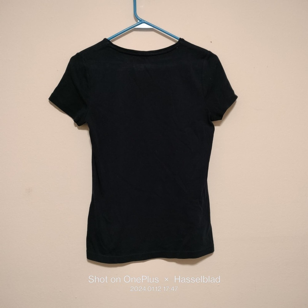 The Talbots Tee Pima Cotton Size Small Navy blue - Picture 3 of 6